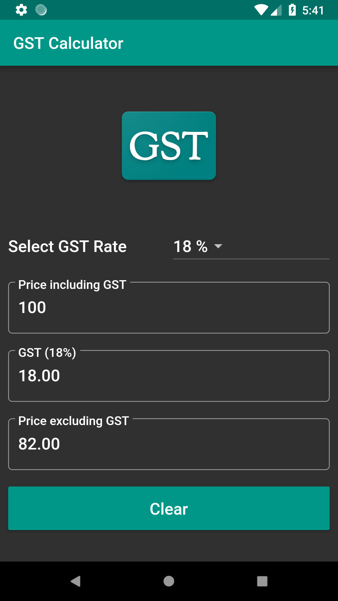 Gst calculator